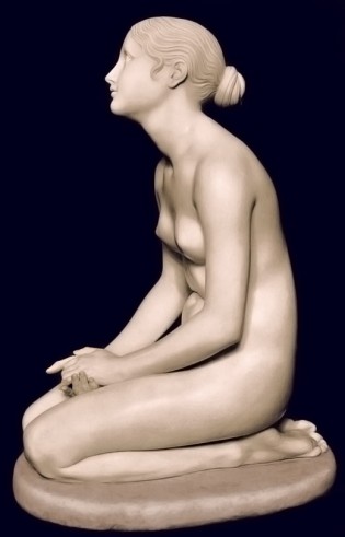 Lorenzo Bartolini - La fiducia in dio Faith in God - an example of the art collected and displayed by Kevin Alfred Strom
