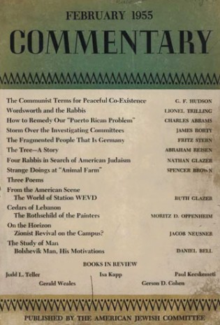 Benjamin Freedman was attacked by the Jewish establishment, as in this issue of the American Jewish Committee's Commentary magazine